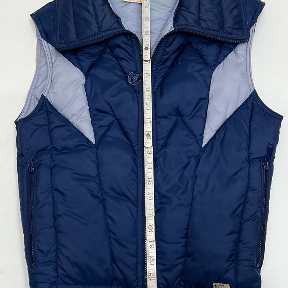 Vintage Women's Ski Vest Mountain Goat by White Stag Puffer 80's Red Blue Yellow - Picture 14 of 16